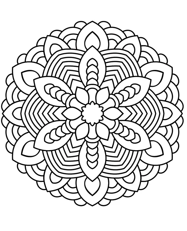 mandala okragla warstwy