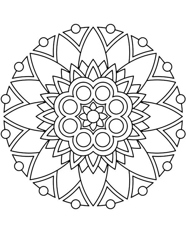 mandala okragla wartwowa