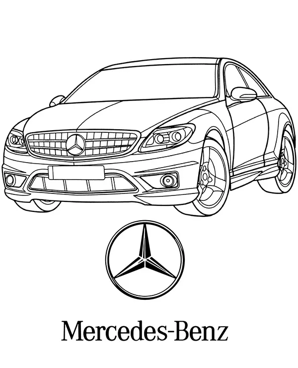 mercedes cl kolorowanka do wydruku