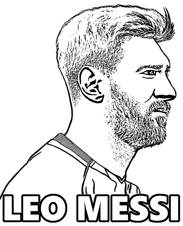 messi lionel kolorowanka