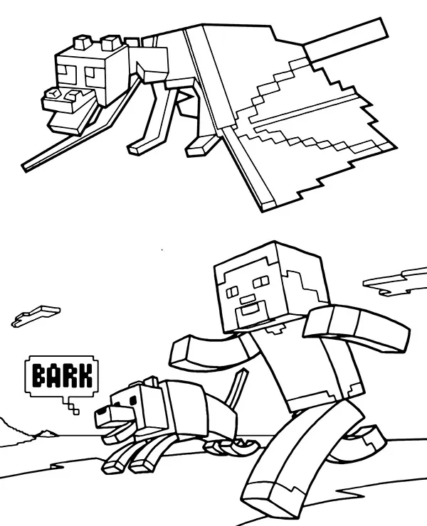 minecraft kolorowanka ender dragon