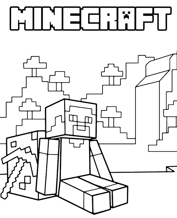 minecraft kolorowanka herobire