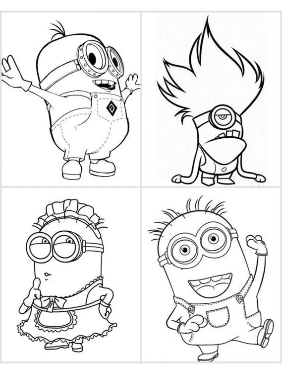 minionki kolorowanka 10