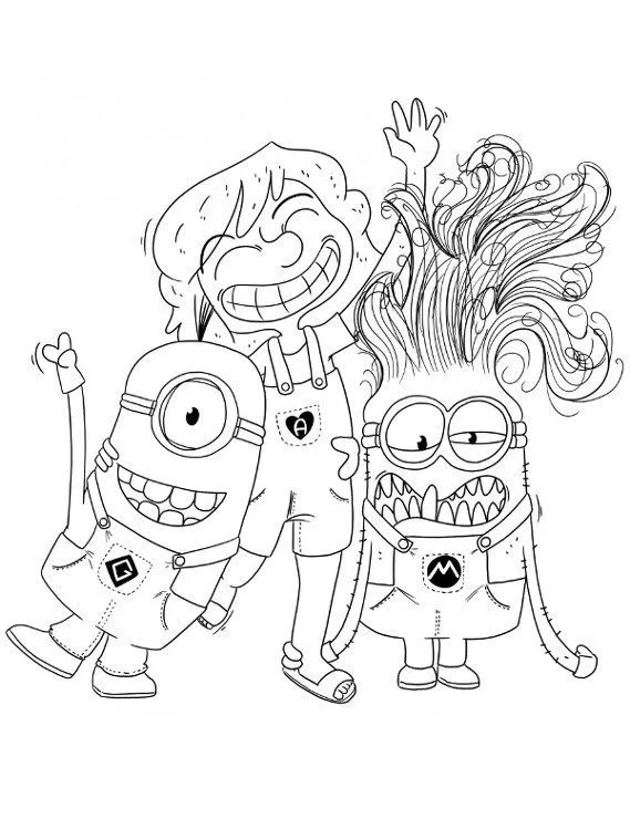 minionki kolorowanka 11