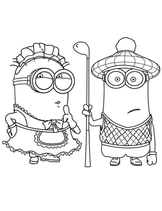 minionki kolorowanka 16