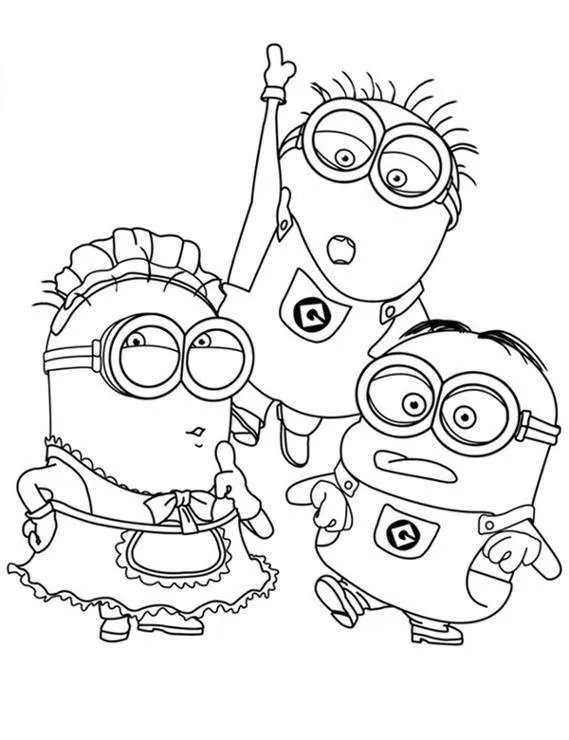 minionki kolorowanka 18