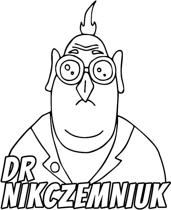 minionki kolorowanka doktor nikczemniuk