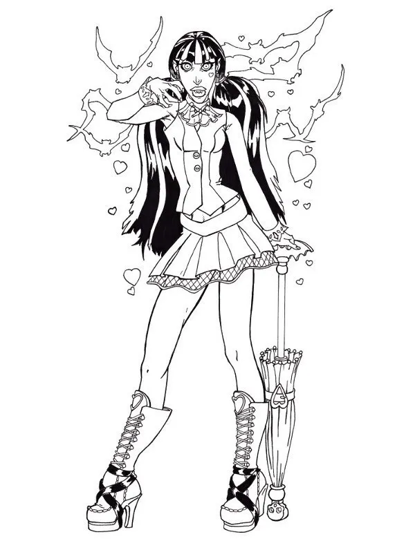 monster high malowanka dla dzieci 20