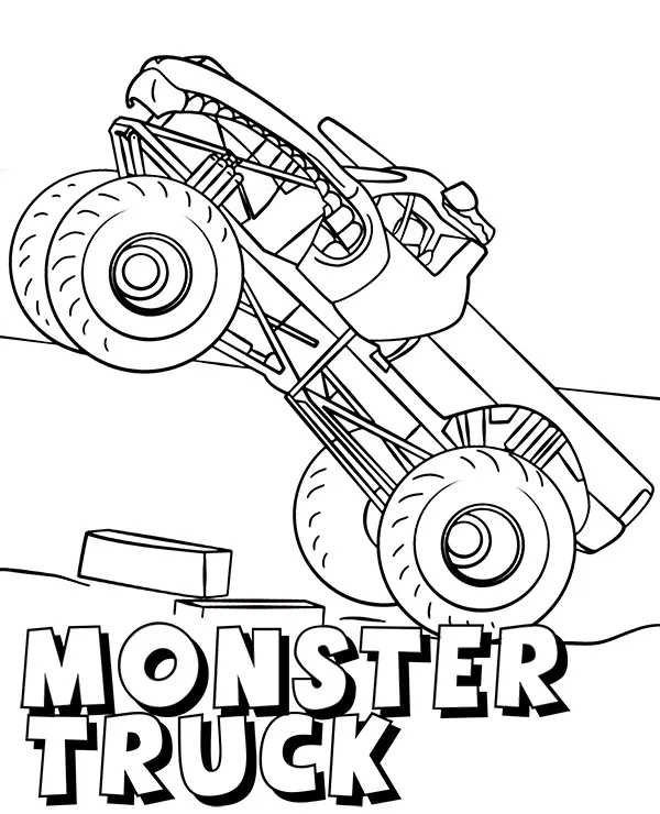 monster truck kolorowanka