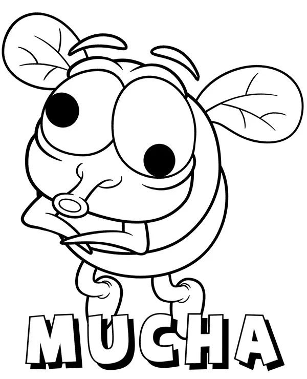 mucha kolorowanka