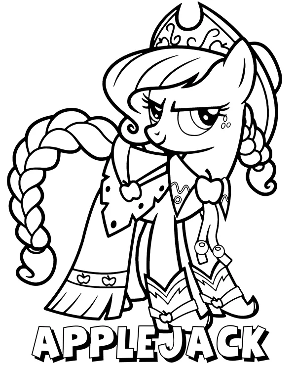 my little pony kolorowanka applejack