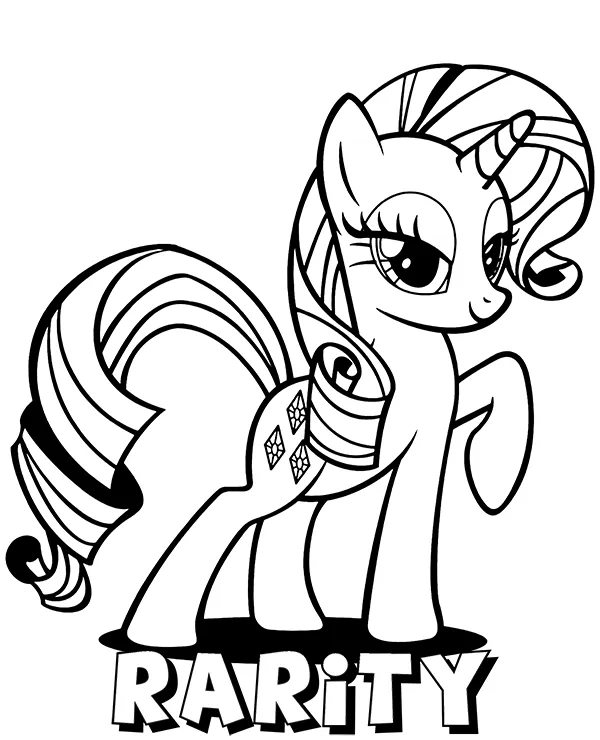 my little pony kolorowanka rarity