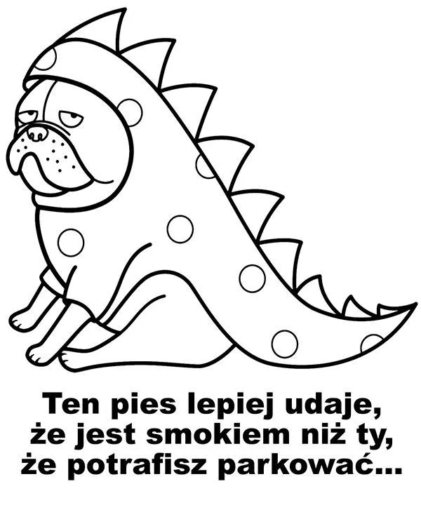 nawet ten pies lepiej udaje ze jest smokiem