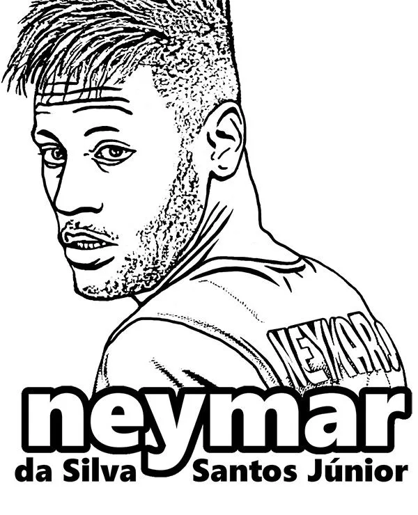 neymar kolorowanka