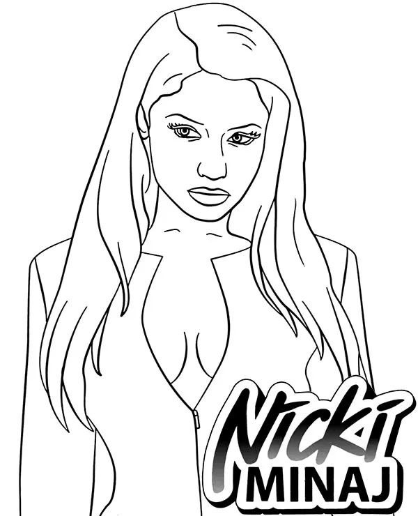 nicki minaj kolorowanka do wydruku