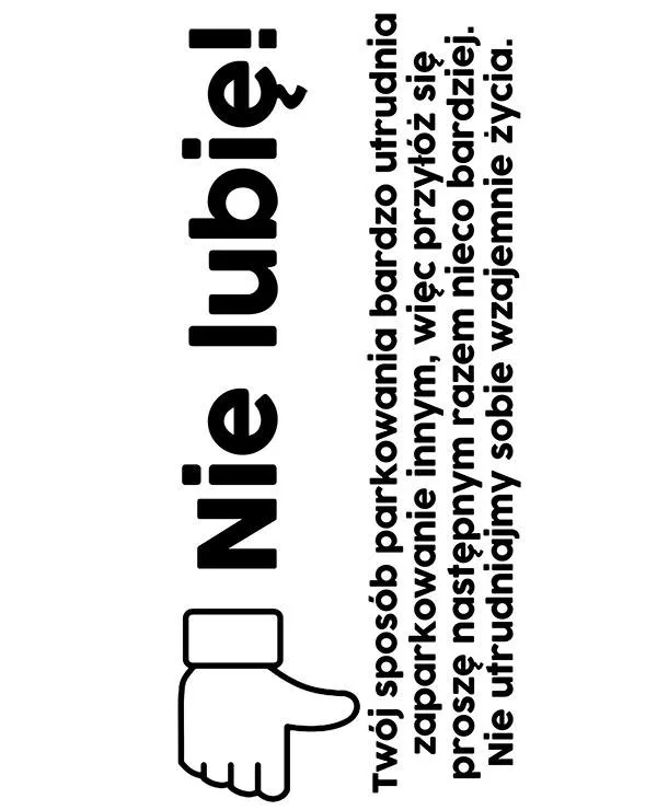 nie lubie parkowanie