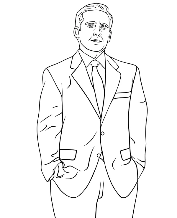 office Michael Scott kolorowanka Steve Carrell