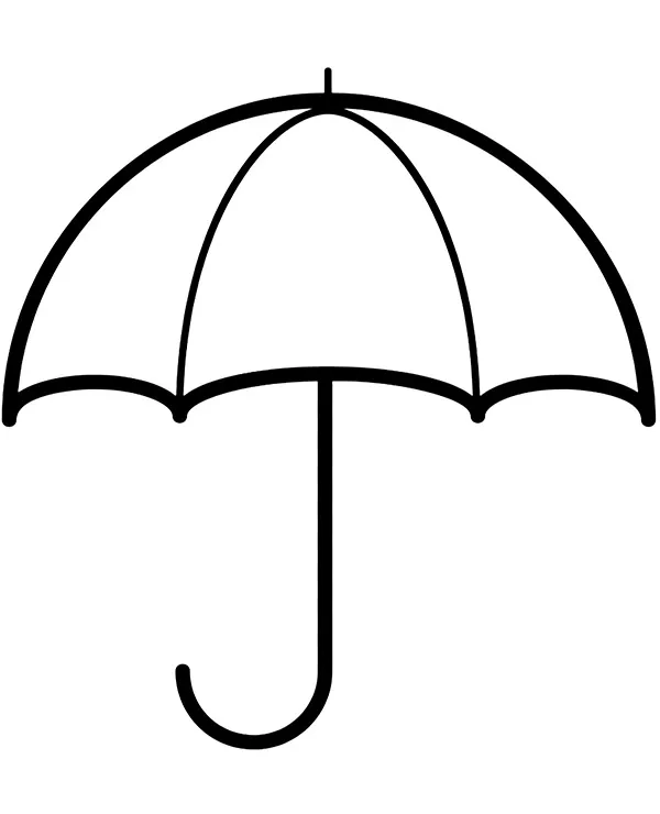 parasol prosta kolorowanka parasolka