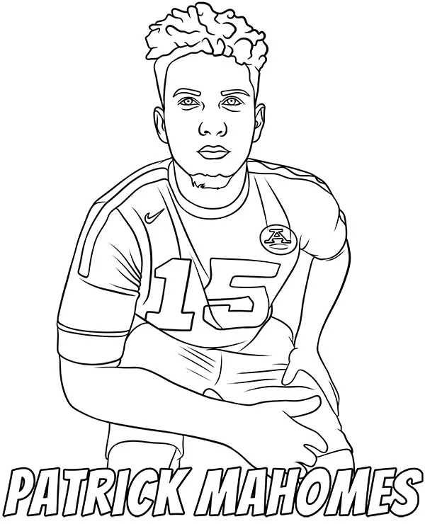 patrick mahomes kolorowanka nfl