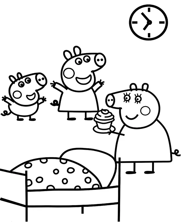 peppa i george kolorowanka