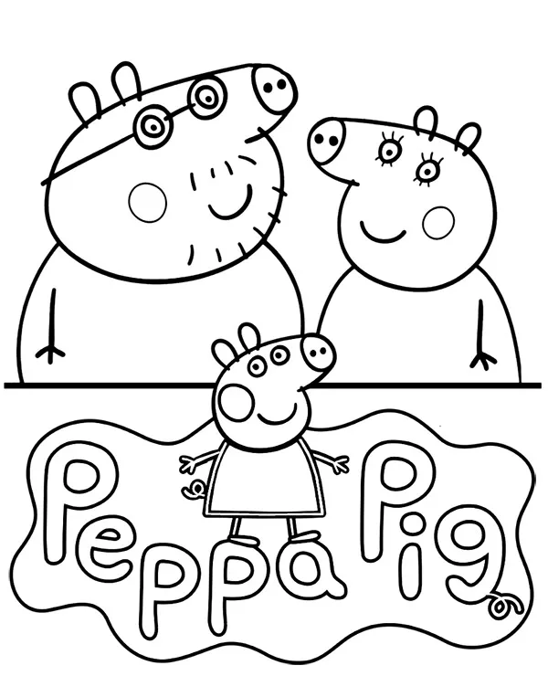 peppa kolorowanka mama tata