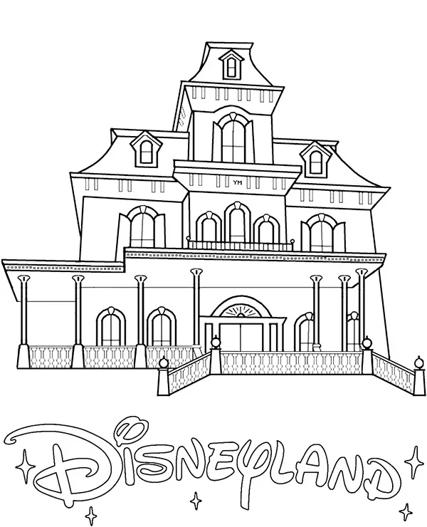 phantom manor kolorowanka disneyland