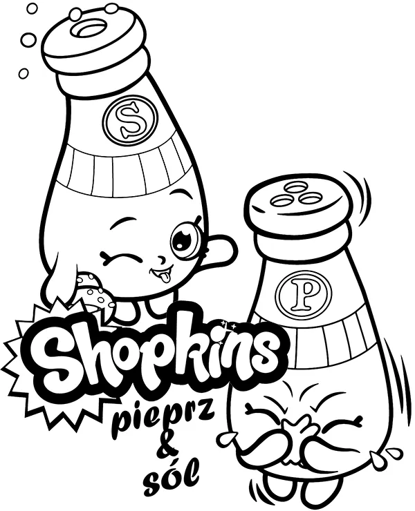 pieprz i sol shopkins kolorowanka