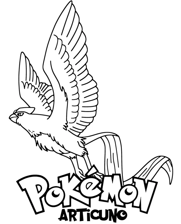 pokemon kolorowanka articuno
