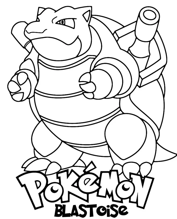 pokemon kolorowanka blastoise