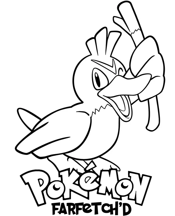 pokemon kolorowanka farfetchd