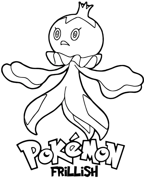 pokemon kolorowanka frillish