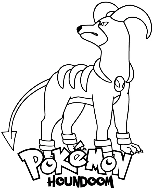 pokemon kolorowanka houndoom