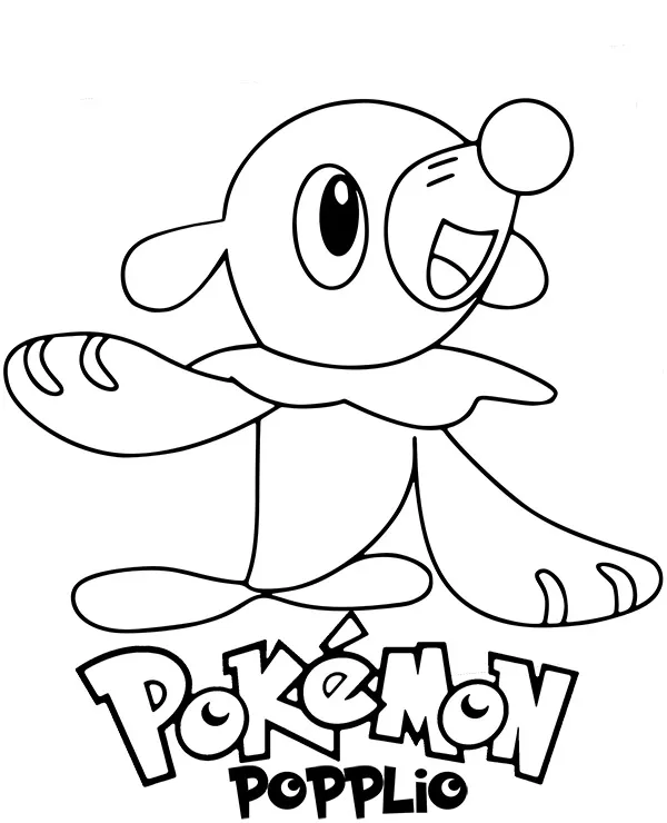 pokemon kolorowanka popplio