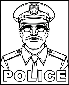 police logo kolorowanka do druku mobile