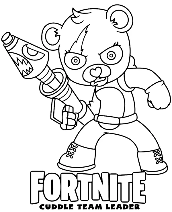 pop fortnite cuddle team leader malowanka