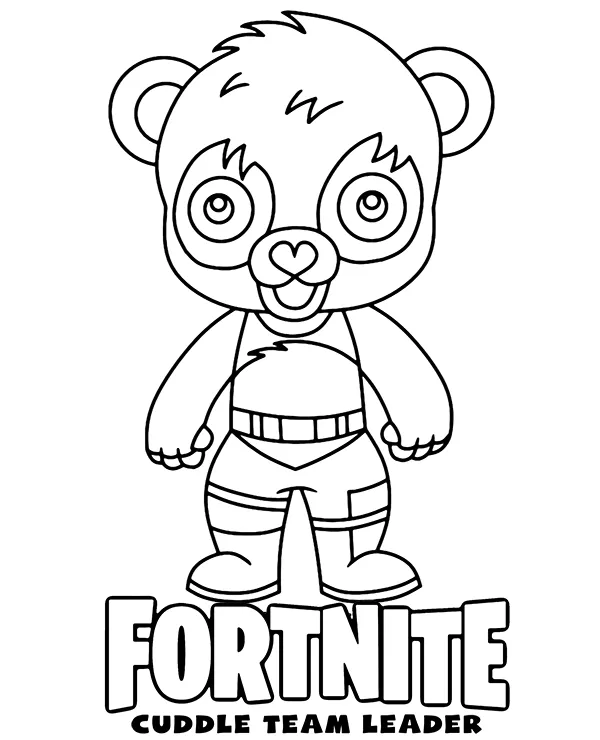 pop fortnite cuddle team leader obrazek do druku