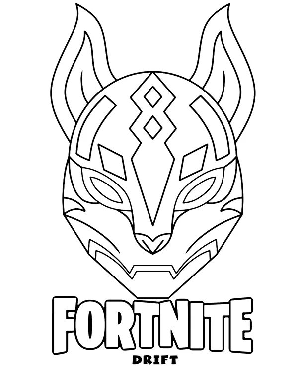 pop fortnite drift kolorowanka