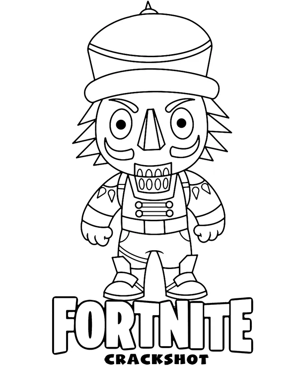 pop fortnite kolorowanka crackshot