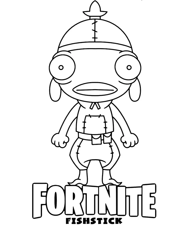pop fortnite kolorowanka fishstick