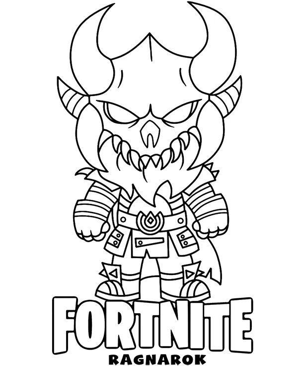 pop fortnite kolorowanka ragnarok