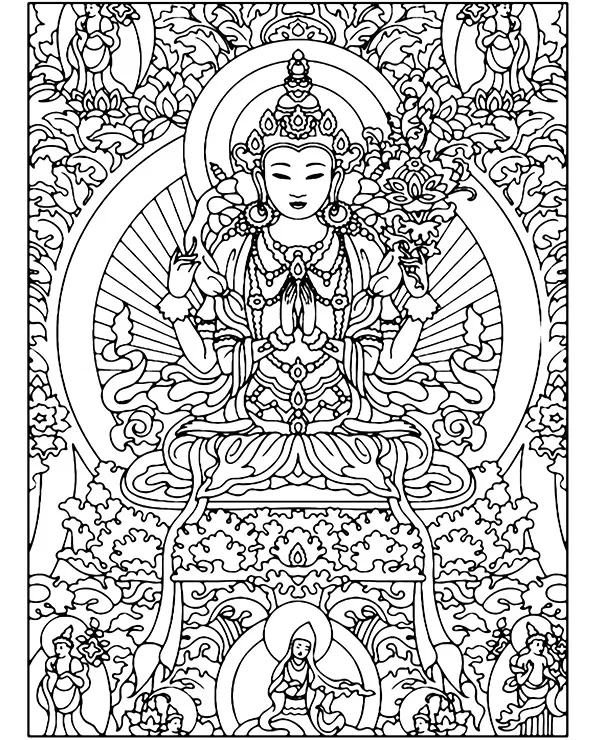 https://kolorowanki.site/wp content/uploads/2025/04/prostokatna mandala buddyjska