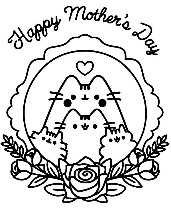https://kolorowanki.site/wp content/uploads/2025/04/pusheen kolorowanka dzien mamy