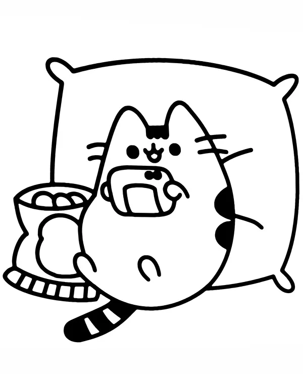 https://kolorowanki.site/wp content/uploads/2025/04/pusheen kolorowanka poduszka