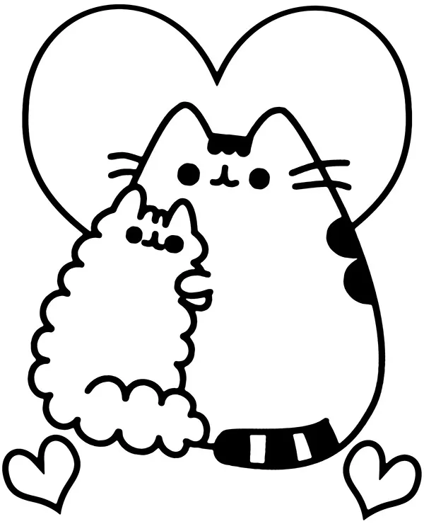 https://kolorowanki.site/wp content/uploads/2025/04/pusheen kolorowanka serce