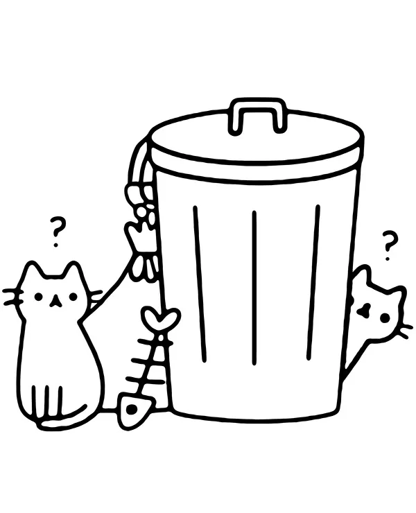 https://kolorowanki.site/wp content/uploads/2025/04/pusheen kolorowanka smieci