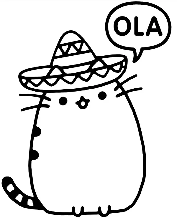 https://kolorowanki.site/wp content/uploads/2025/04/pusheen kolorowanka sombrero