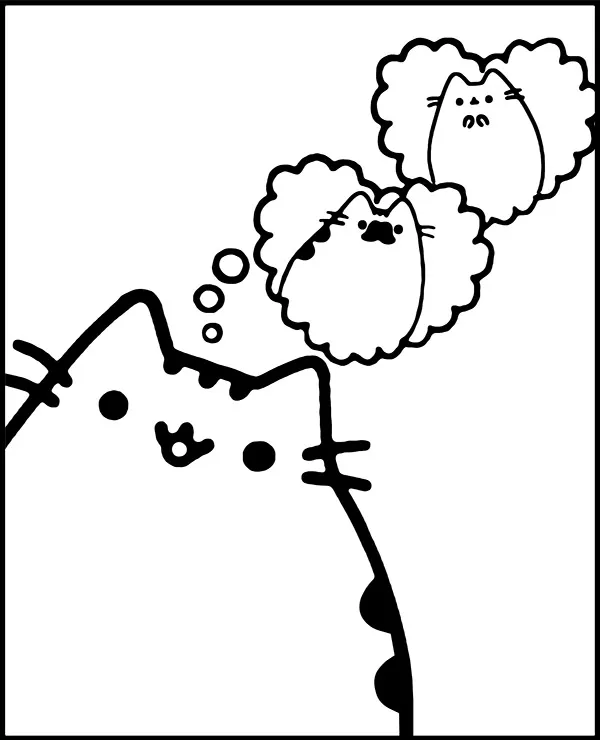 https://kolorowanki.site/wp content/uploads/2025/04/pusheen malowanka marzenia