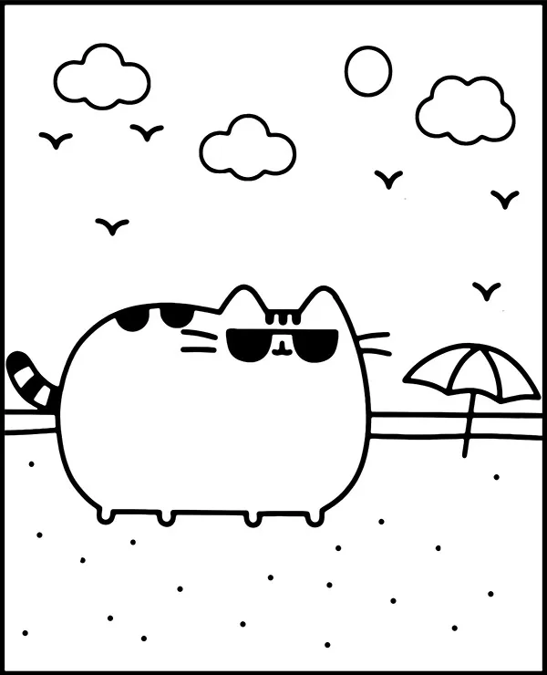 https://kolorowanki.site/wp content/uploads/2025/04/pusheen malowanka plaza