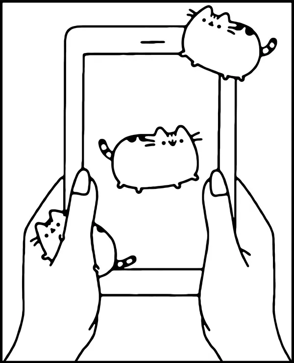 https://kolorowanki.site/wp content/uploads/2025/04/pusheen malowanka smartfon