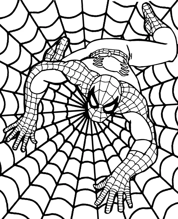 https://kolorowanki.site/wp content/uploads/2025/04/siec spidermana na kolorowance dla dzieci